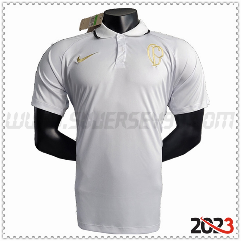 Camiseta Polo Corinthians Blanco 2023 2024 -02