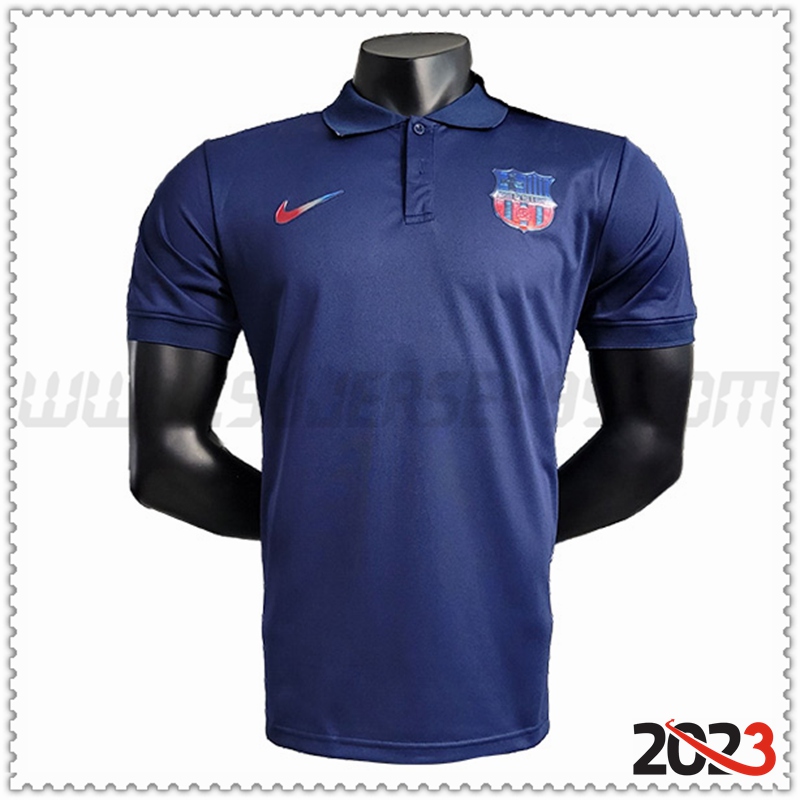 Camiseta Polo FC Barcelona Azul 2023 2024