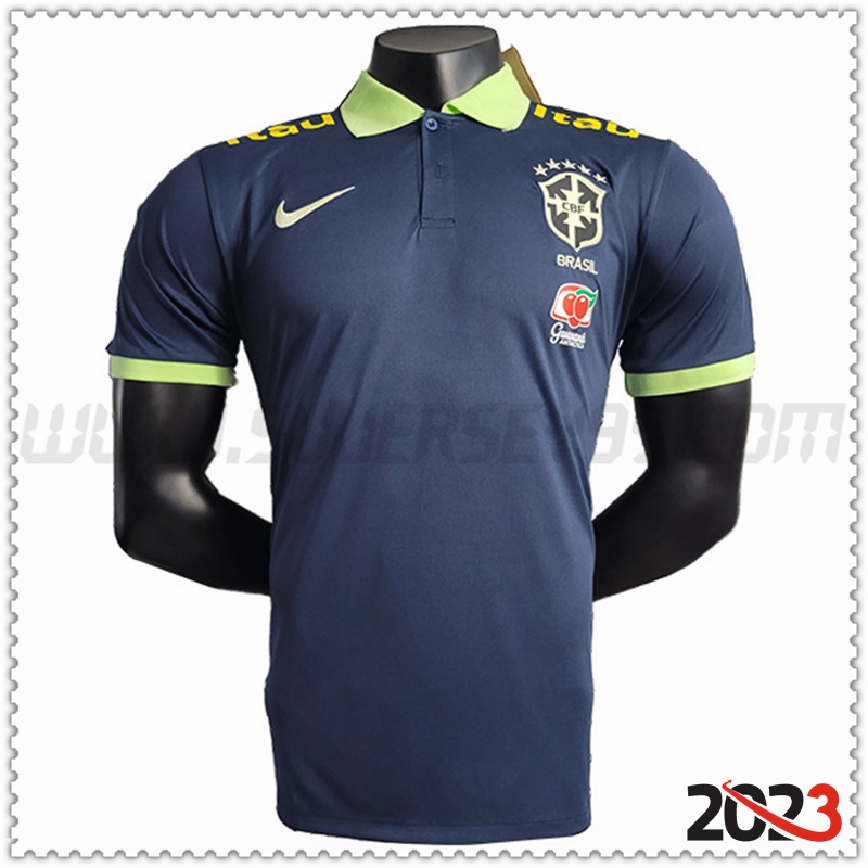 Camiseta Polo Brasil Azul marino 2023 2024 -02