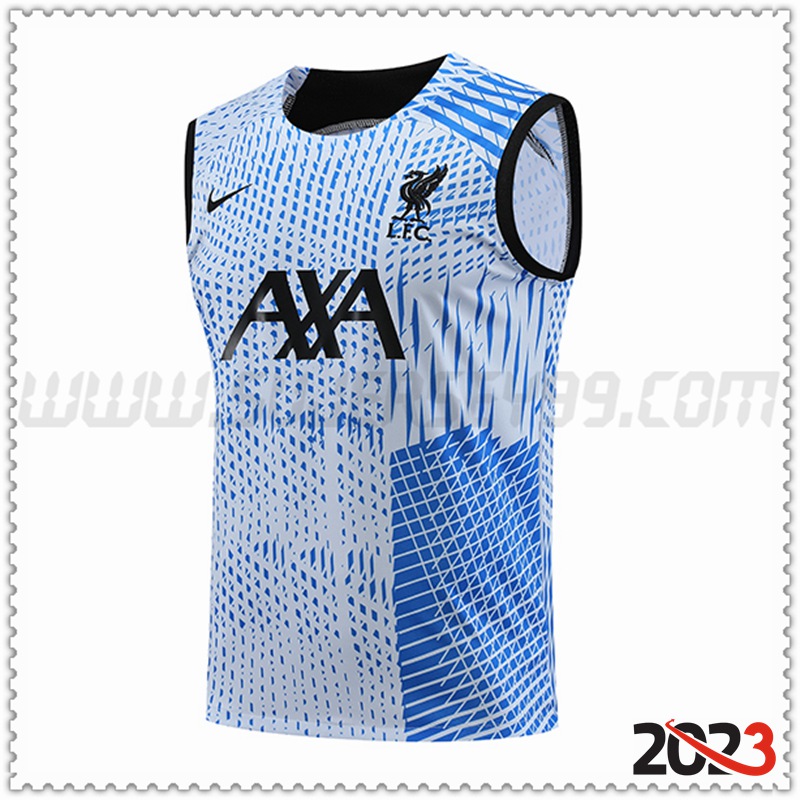 Chalecos De Futbol FC Liverpool Azul Claro 2023 2024