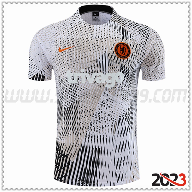 Camiseta Entrenamiento FC Chelsea Blanco 2023 2024