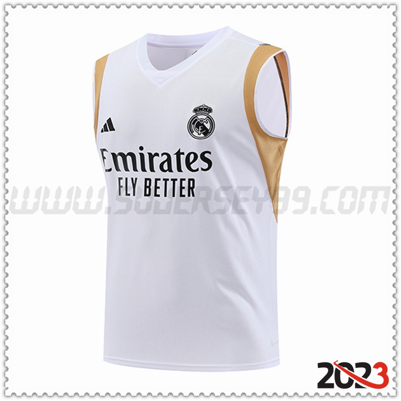 Chalecos De Futbol Real Madrid Blanco 2023 2024