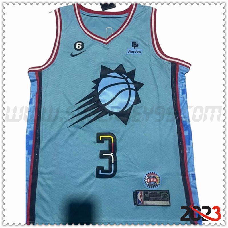 Camisetas Phoenix Suns (PAUL #3) 2022/23 Azul Claro