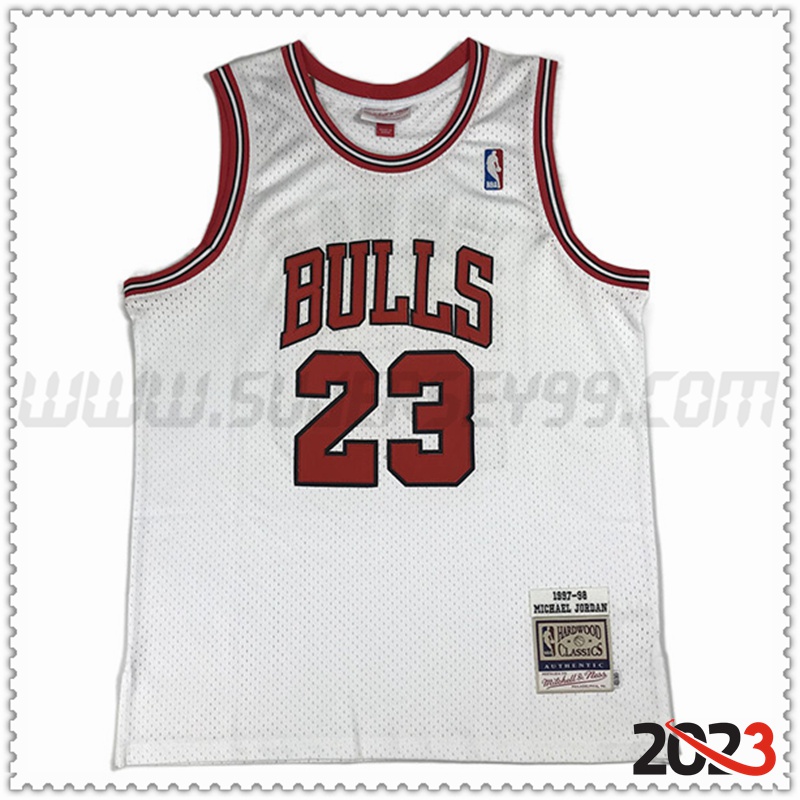 Camisetas Chicago Bulls (JORDAN #23) 2022/23 Blanco