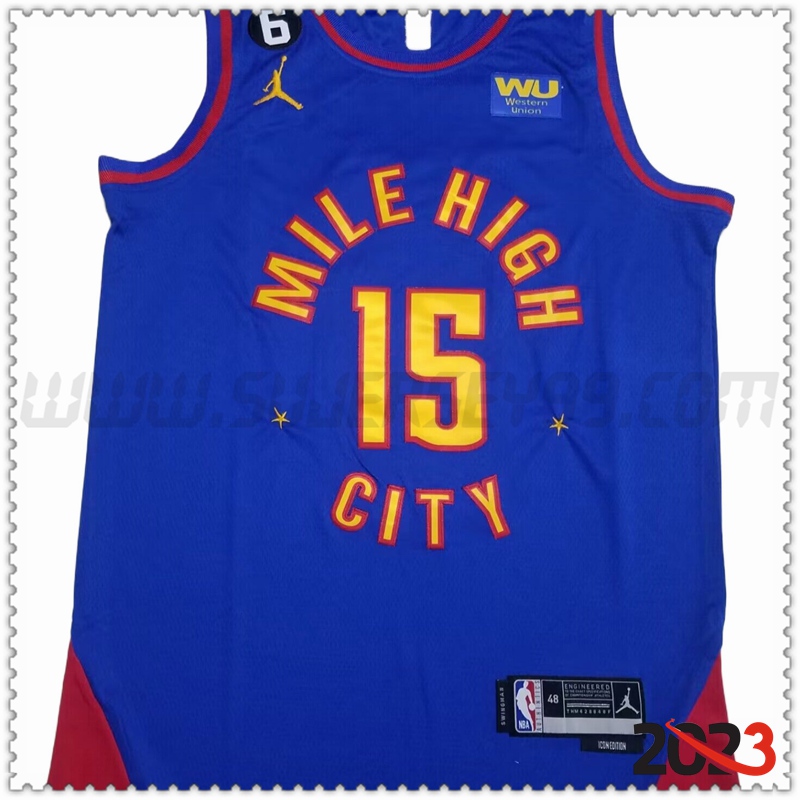 Camisetas Denver Nuggets (JOKIC #15) 2022/23 Azul