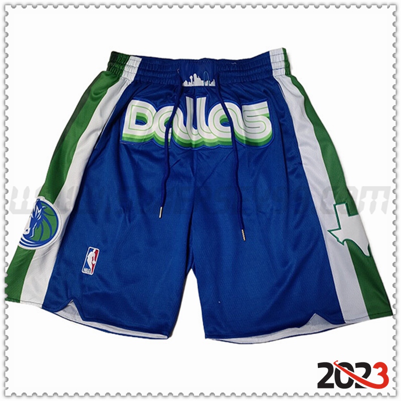 Cortos NBA Dallas Mavericks 2023 Azul