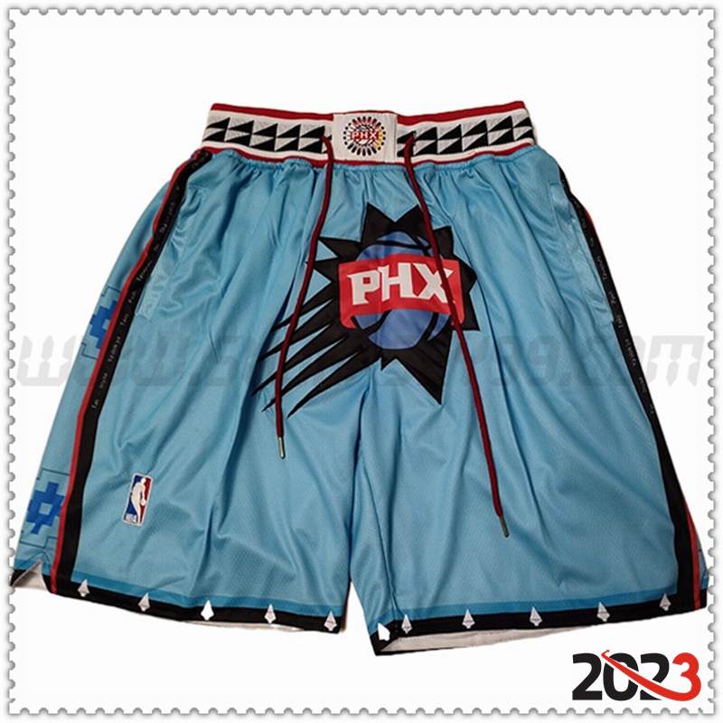 Cortos NBA Phoenix Suns 2023 Azul Claro