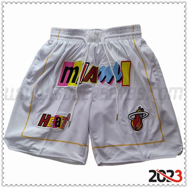 Cortos NBA Miami Heat 2023 Blanco