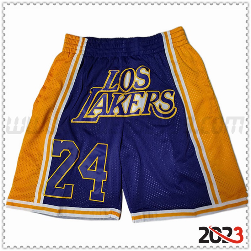 Cortos NBA Los Angeles Lakers Violeta/Amarillo