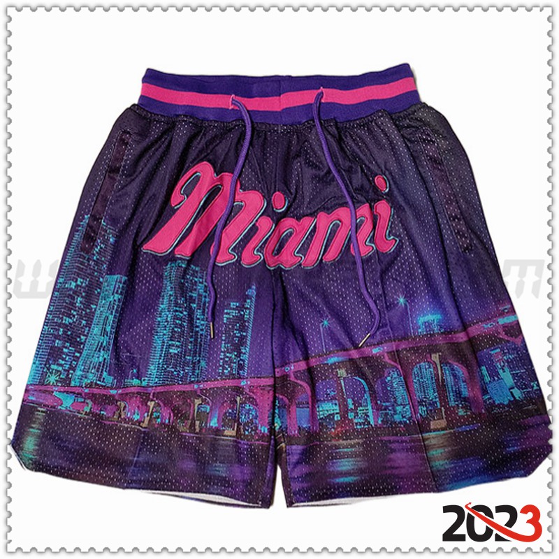 Cortos NBA Miami Heat Violeta