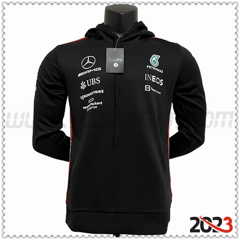 Sudadera Capucha F1 Mercedes Benz Team Negro 2023