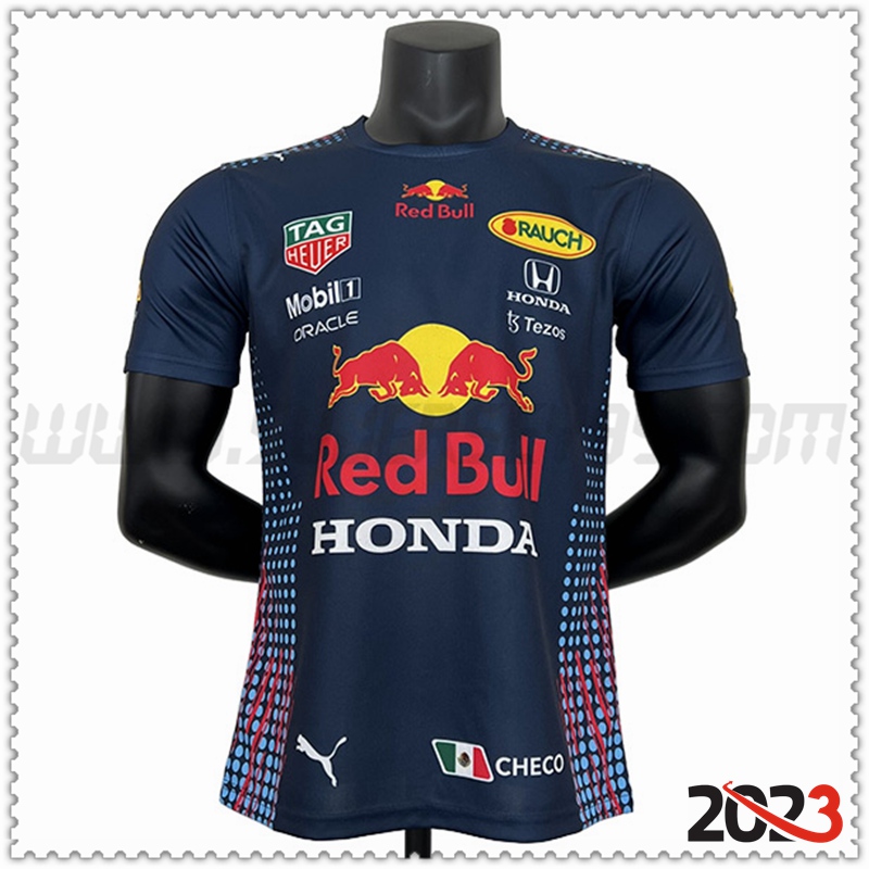 Camiseta de manga corta F1 RedBull Racing Team Azul marino 2023