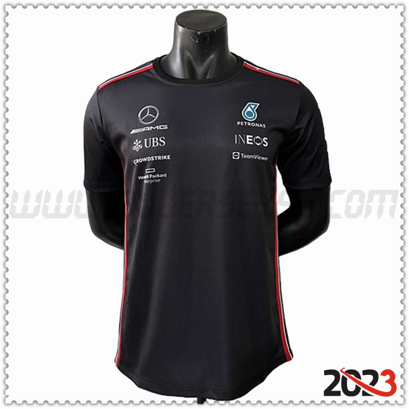 Camiseta de manga corta F1 Mercedes Benz Team Negro 2023