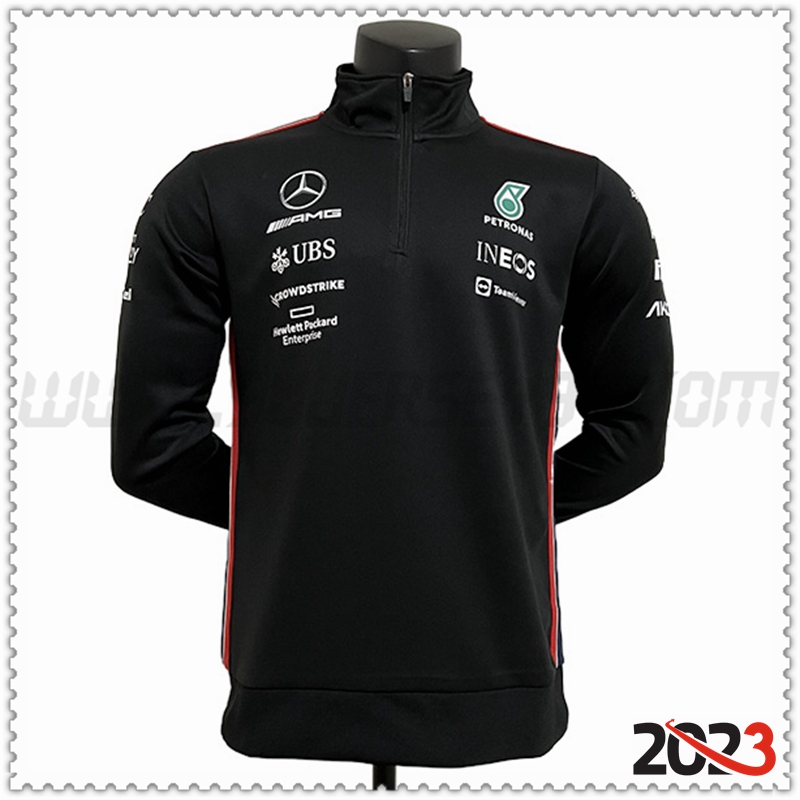 Sudadera F1 Mercedes Benz Team Negro 2023