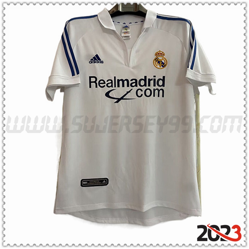 Primera Camiseta Retro Real Madrid 2001/2002