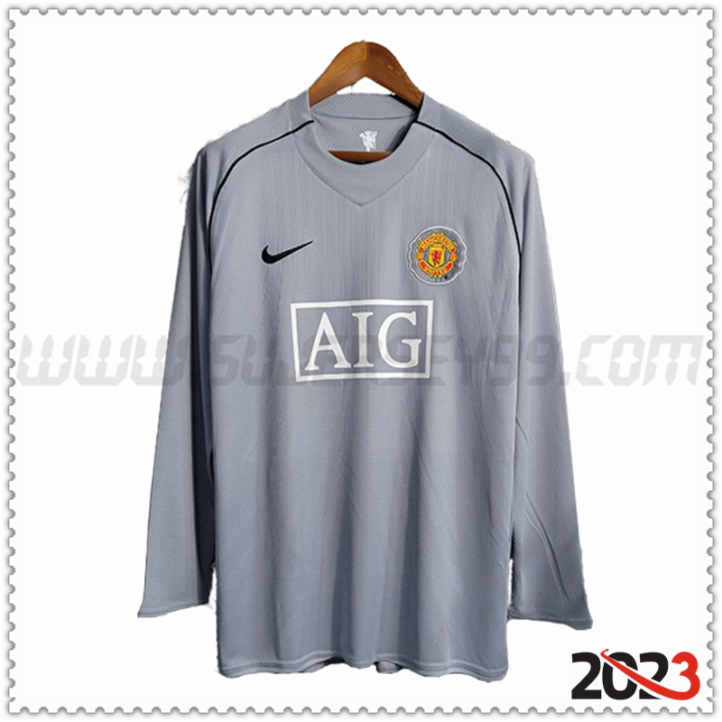 Camiseta Retro Portero Manchester United Manga larga 2007/2008