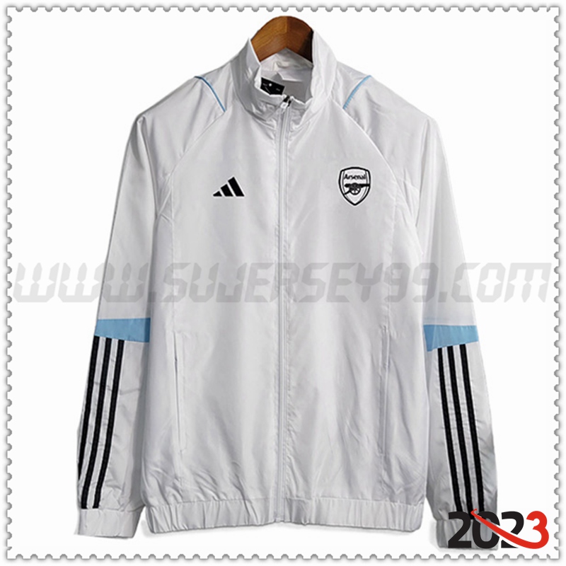 Rompevientos Arsenal Blanco 2023 2024