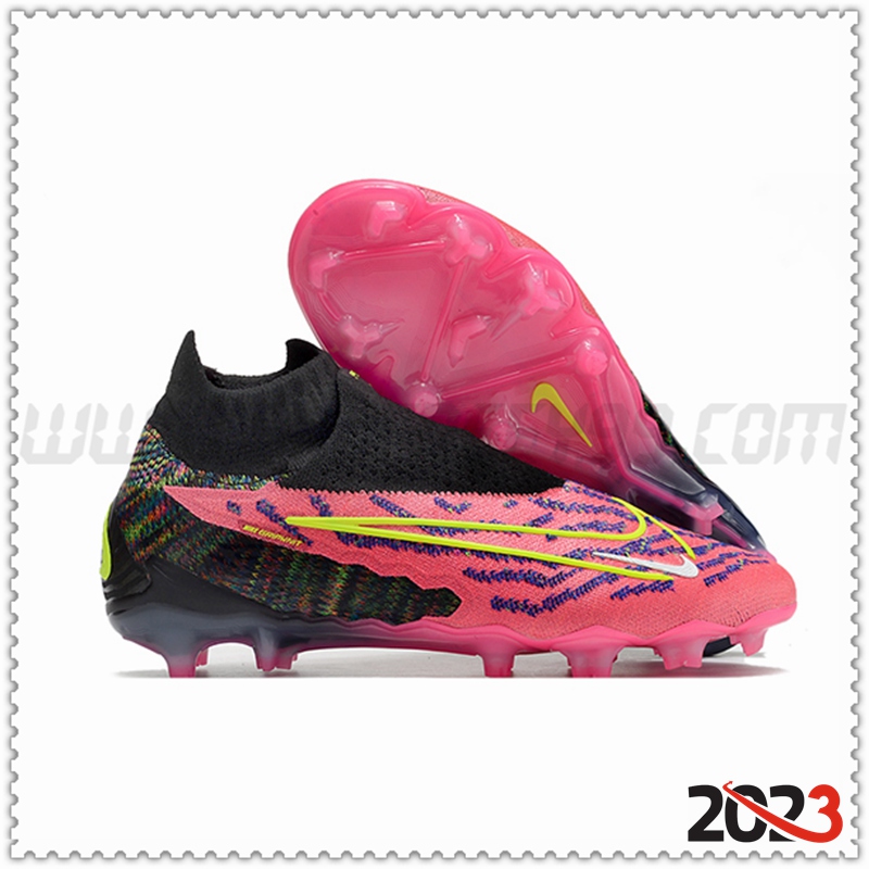 Nike Botas De Fútbol Phantom GX High Gang Elite DF Link FG Rose -02