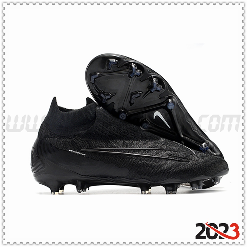 Nike Botas De Fútbol Phantom GX High Gang Elite DF Link FG Negro -02