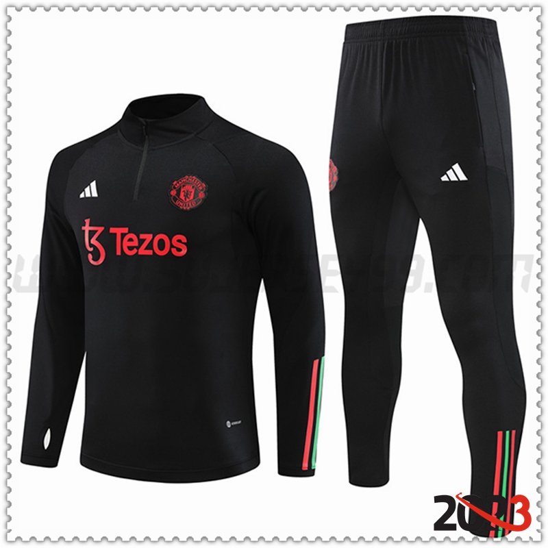 Chandal Futbol Manchester United Negro 2023 2024