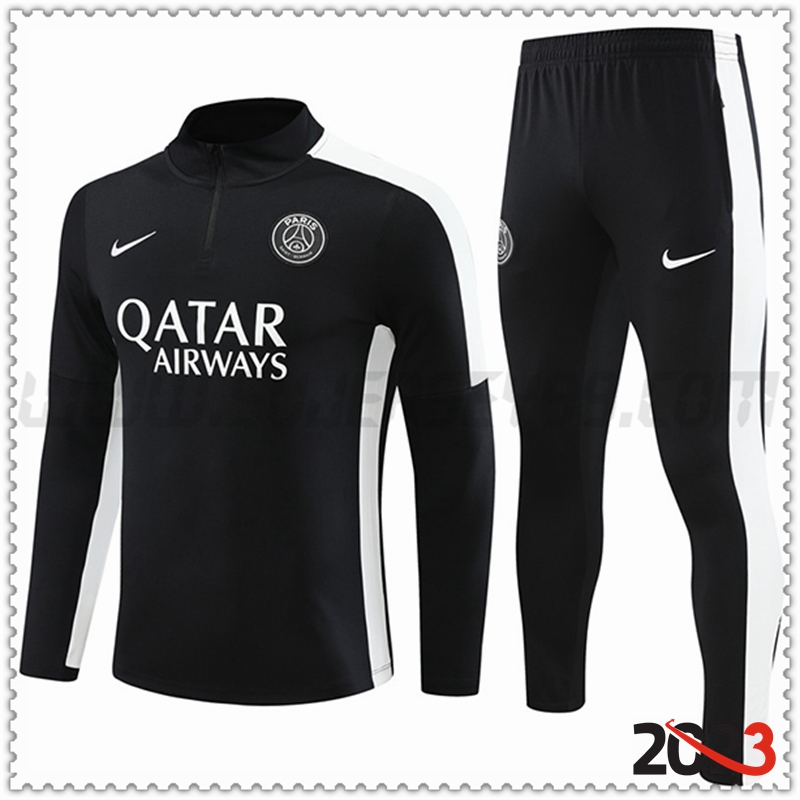 Chandal Futbol PSG Negro 2023 2024