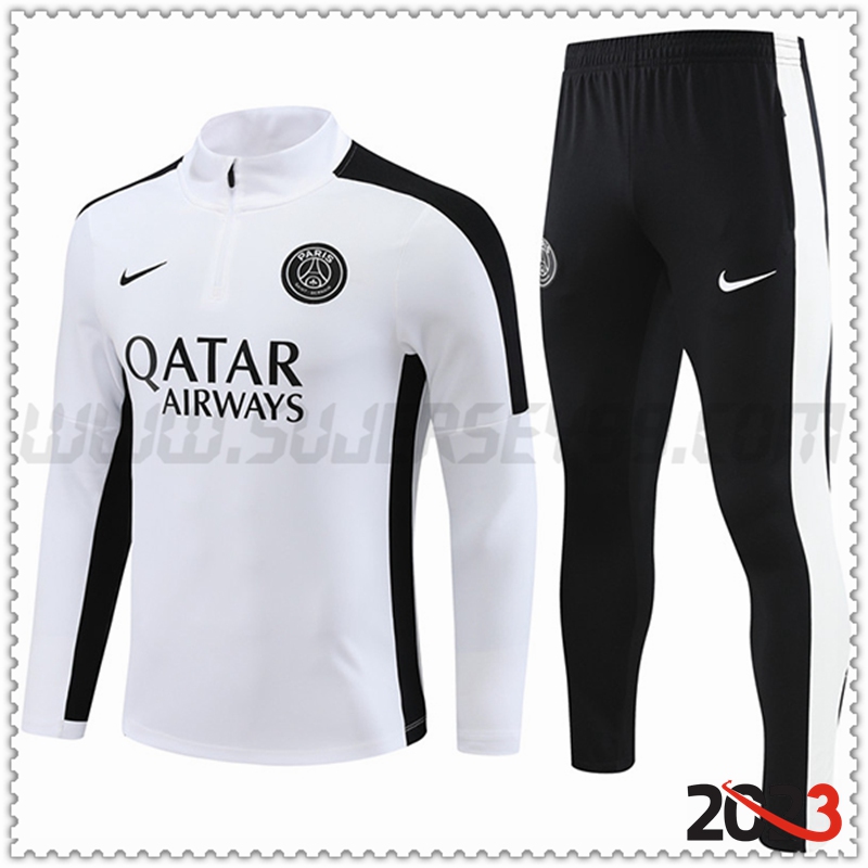 Chandal Futbol PSG Blanco 2023 2024