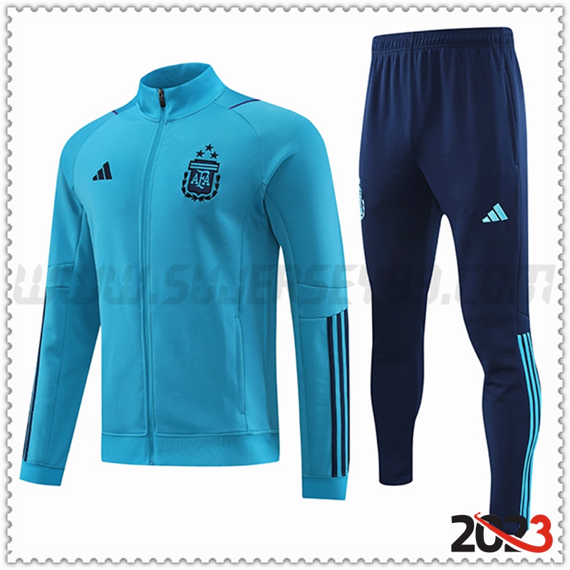 Chaqueta Chandal Futbol Argentina Azul Claro 2023 2024