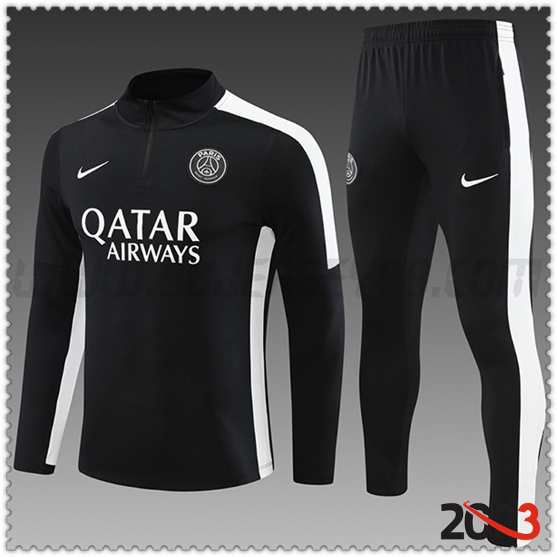 Chandal Futbol PSG Ninos Negro 2023 2024