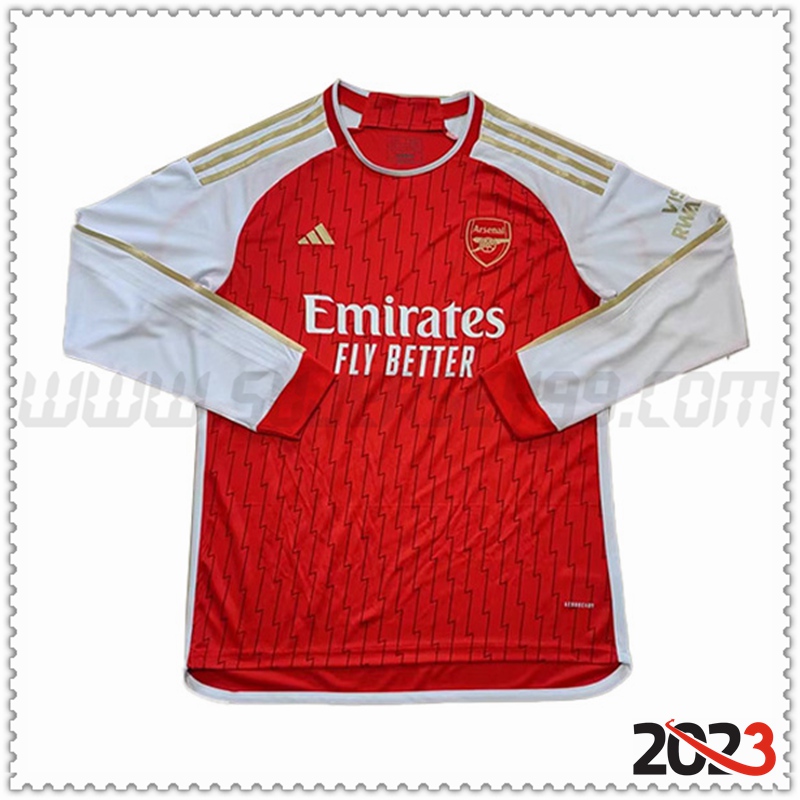 Primera Camiseta Futbol Arsenal Manga larga 2023 2024