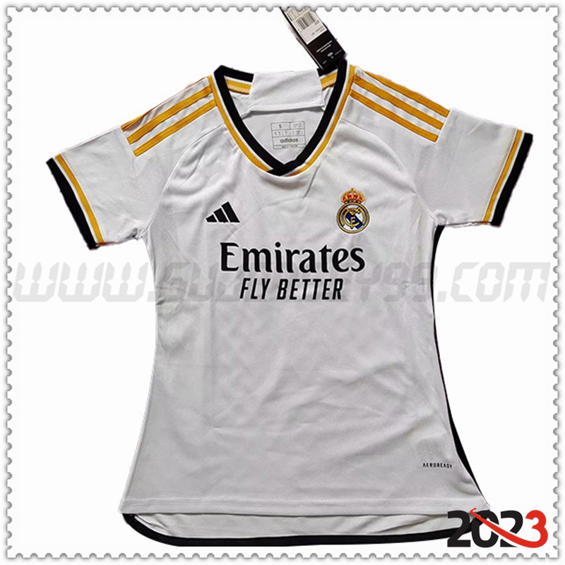 Primera Camiseta Futbol Real Madrid Mujer 2023 2024