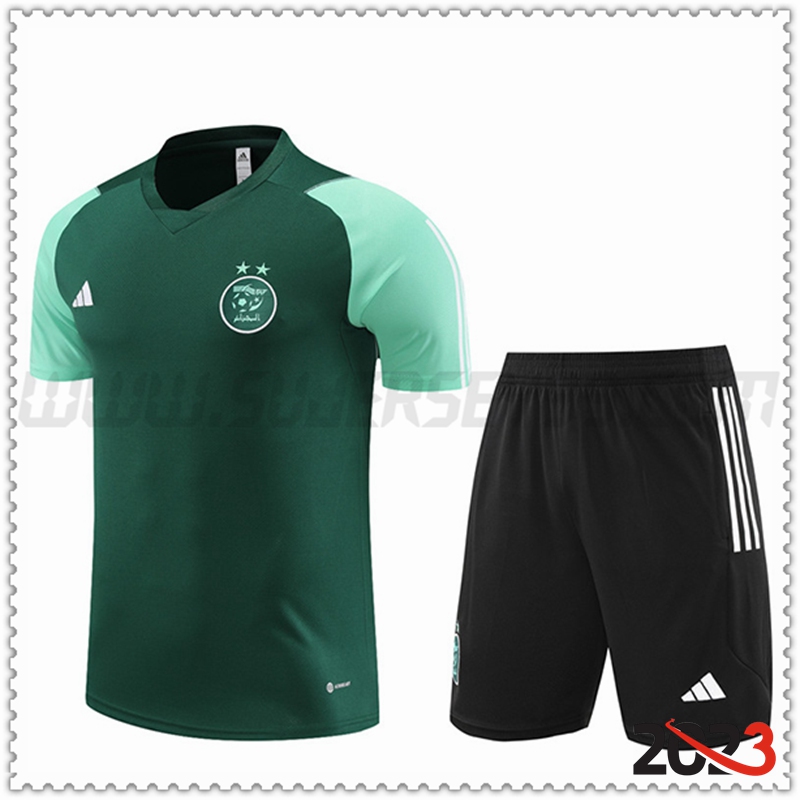 Camiseta Entrenamiento + Cortos Argelia Verde 2023 2024
