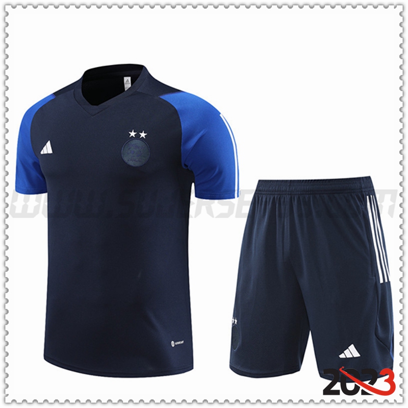 Camiseta Entrenamiento + Cortos Argelia Azul marino 2023 2024