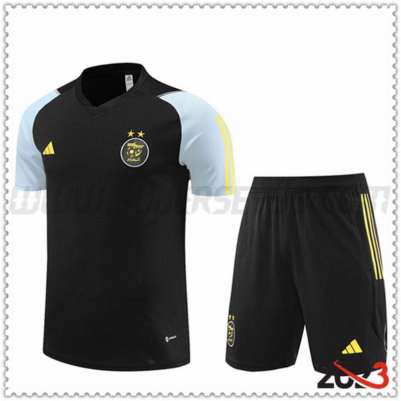 Camiseta Entrenamiento + Cortos Argelia Negro 2023 2024