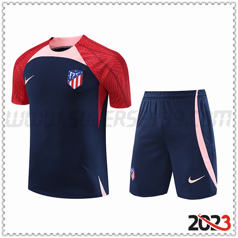 Camiseta Entrenamiento + Cortos Atletico Madrid Azul marino 2023 2024 -02