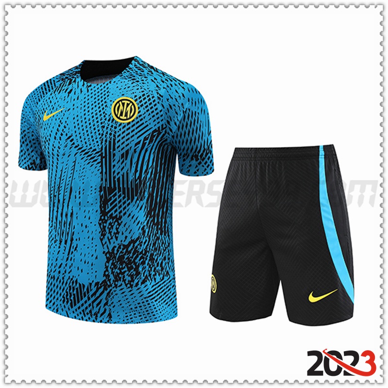 Camiseta Entrenamiento + Cortos Inter Milan Azul 2023 2024