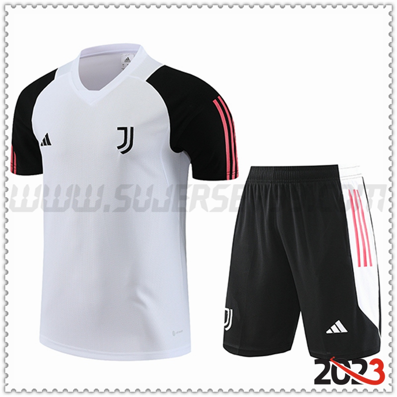 Camiseta Entrenamiento + Cortos Juventus Blanco 2023 2024 -02