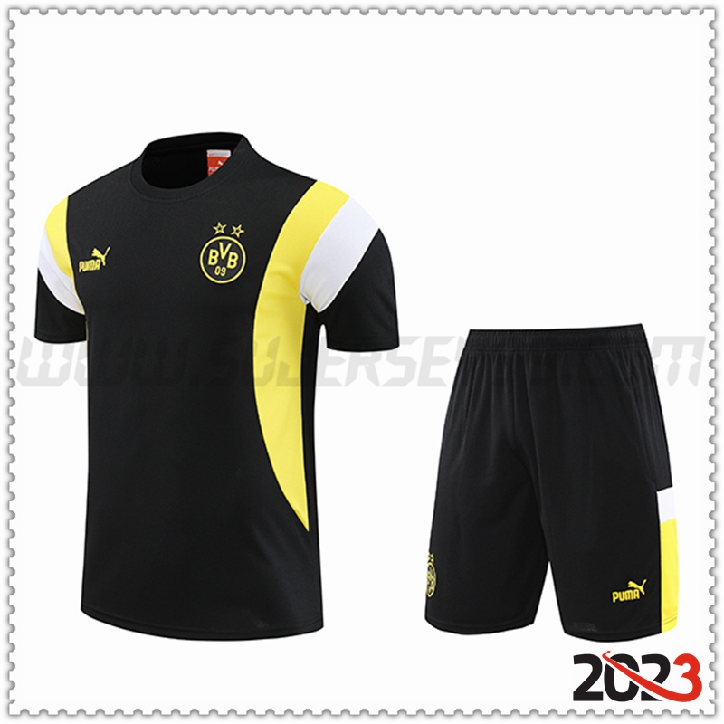 Camiseta Entrenamiento + Cortos Dortmund Negro 2023 2024