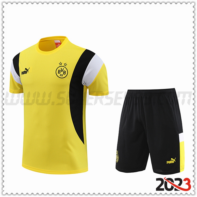 Camiseta Entrenamiento + Cortos Dortmund Amarillo 2023 2024