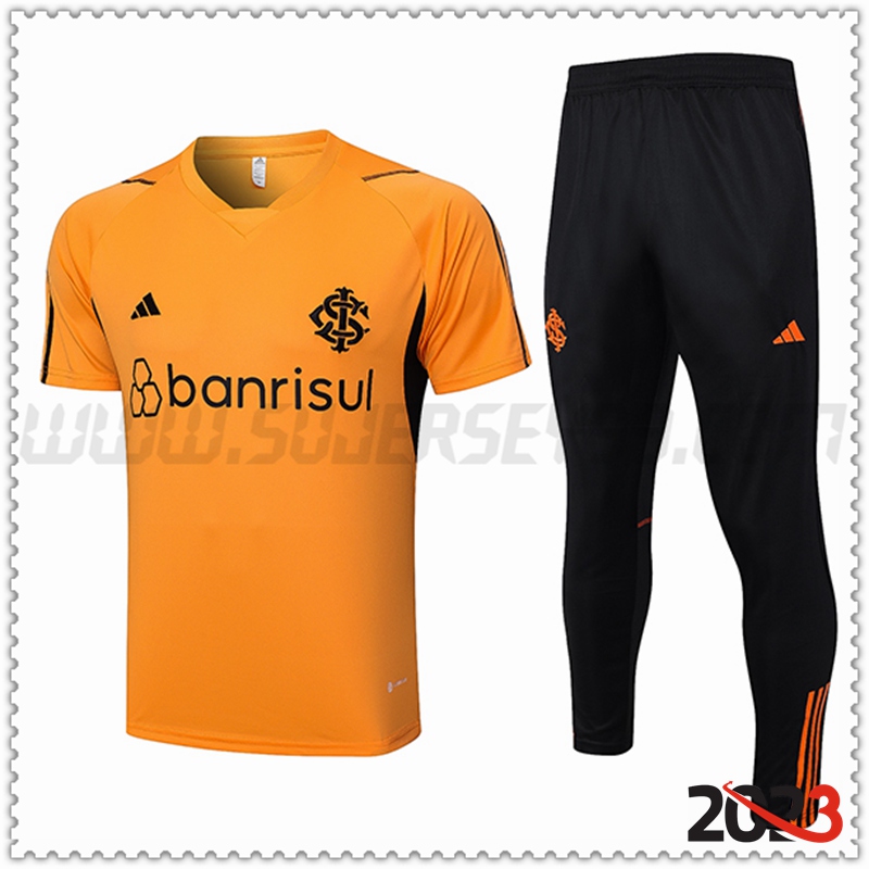 Camiseta Entrenamiento + Pantalones Brasil Naranja 2023 2024