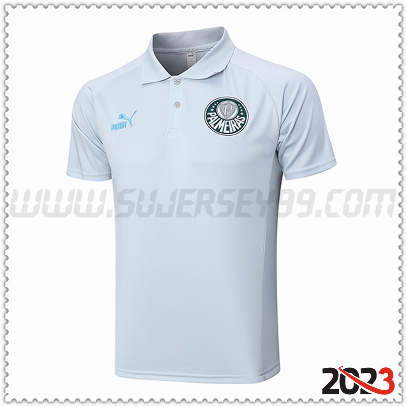 Camiseta Polo Palmeiras Gris 2023 2024
