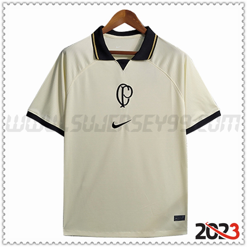 Camiseta Polo Corinthians Amarillo 2023 2024