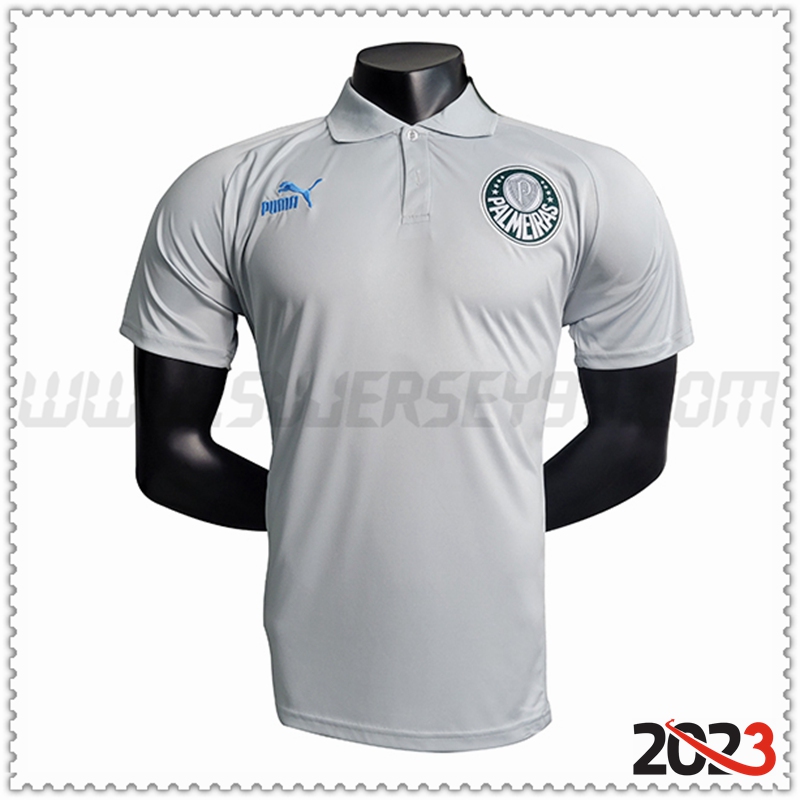 Camiseta Polo Palmeiras Gris 2023 2024 -03