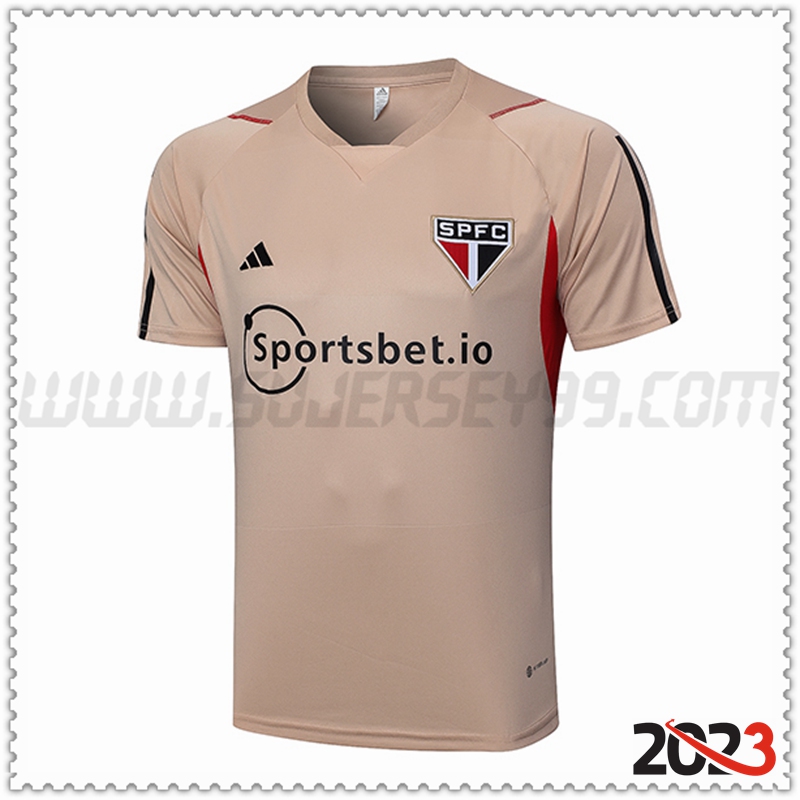 Camiseta Entrenamiento Sao Paulo FC Amarillo 2023 2024