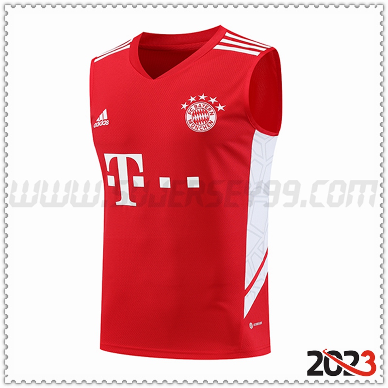 Chalecos De Futbol Bayern Munich Rojo 2023 2024 -02