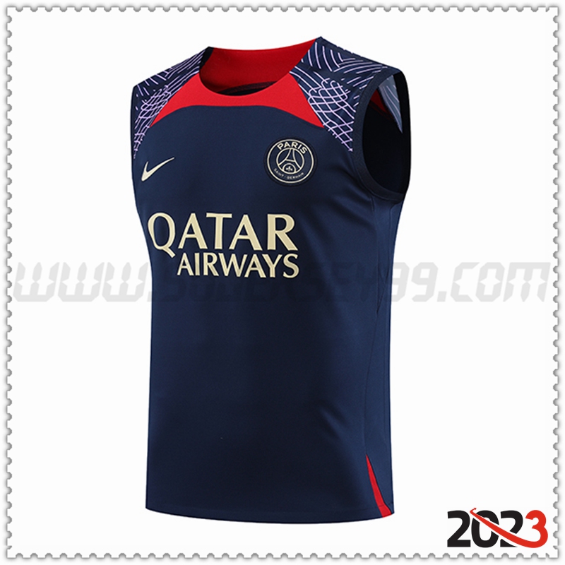 Chalecos De Futbol PSG Azul marino 2023 2024 -02