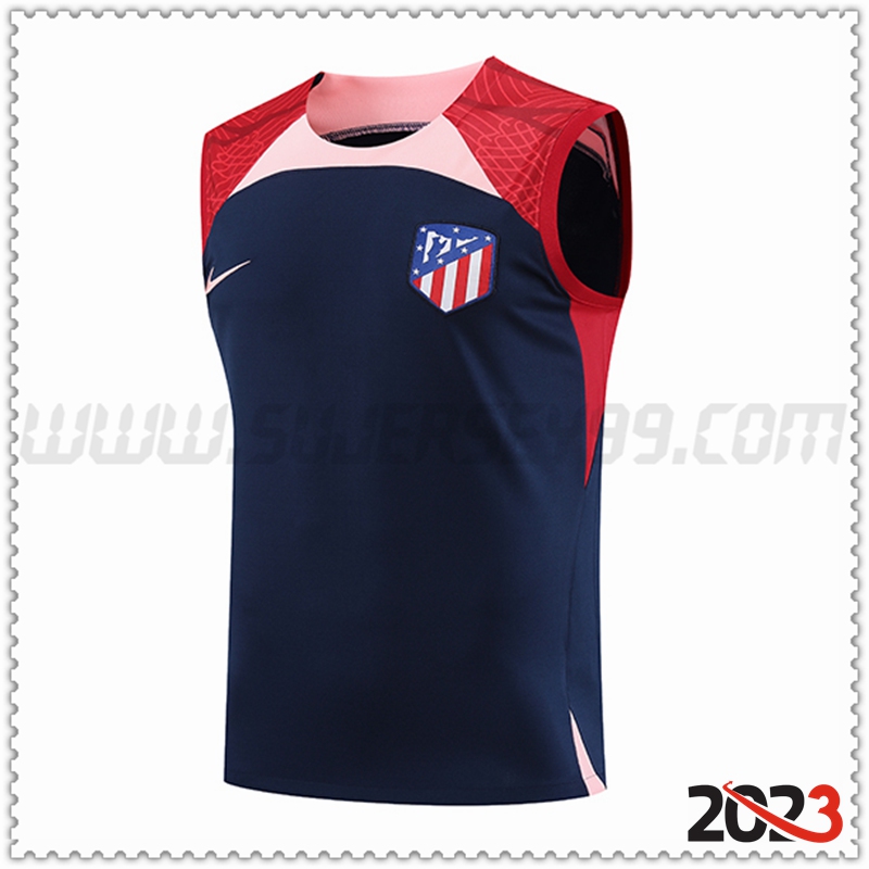 Chalecos De Futbol Atletico Madrid Azul marino 2023 2024 -02