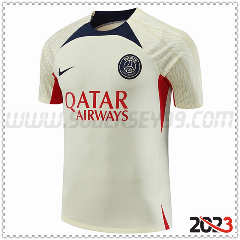 Camiseta Entrenamiento PSG Amarillo 2023 2024 -02