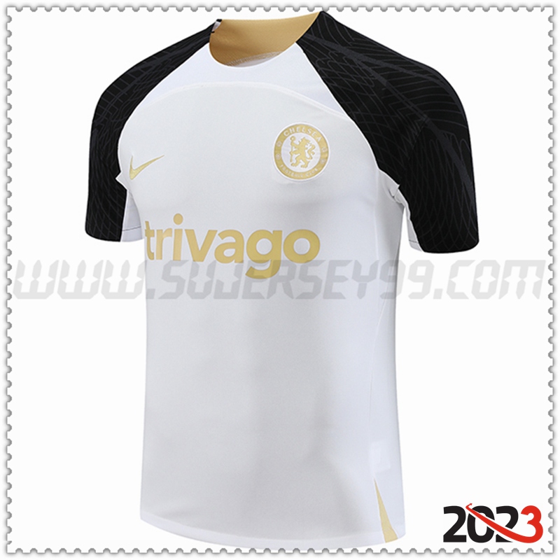 Camiseta Entrenamiento FC Chelsea Blanco 2023 2024 -02