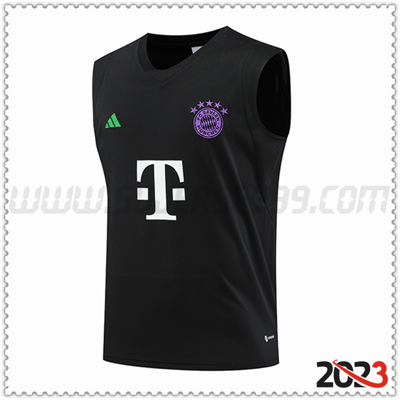 Chalecos De Futbol Bayern Munich Negro 2023 2024 -02