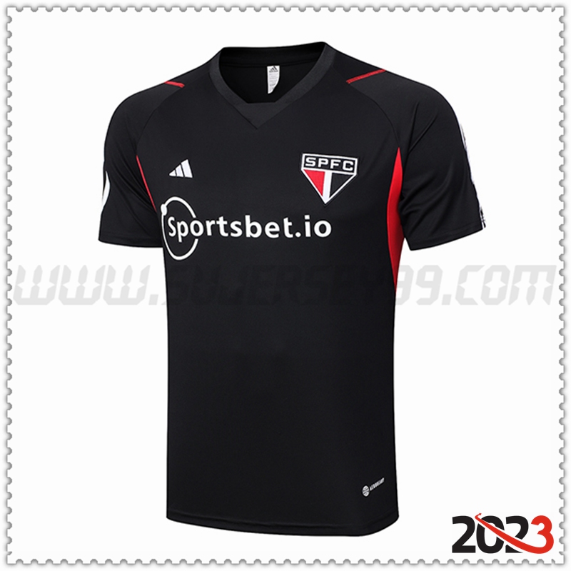 Camiseta Entrenamiento Sao Paulo FC Negro 2023 2024 -02